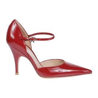 Gianvito Rossi 95mm Sofia Leather Pumps - female - Gianvito Rossi - Pumps - Red - 3 1/2 UK - Shoes