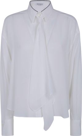 Brunello Cucinelli Shirt Silk Ribbon Silky