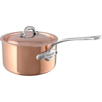 Bloomingdale's MHeritage M150s 1.9 qt. Saucepan & Lid Cast Stainless Handle in Copper at Nordstrom
