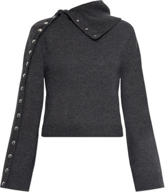 Iro Konie Turtleneck - Dames - Coltruien - Grijs - XS - Wol - Truien & Vesten