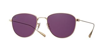 Eyevan 7285 Marti G/DP Mens Sunglasses Gold Size 52