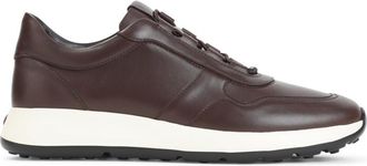 Tod's Brown Leather Low-Top Sneakers