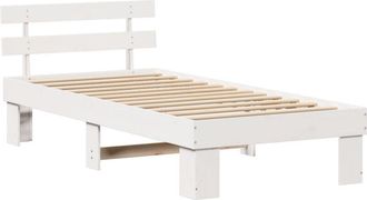 vidaXL Estructura De Cama Blanco 80 X 200 Cm Madera Maciza De Pino Vidaxl