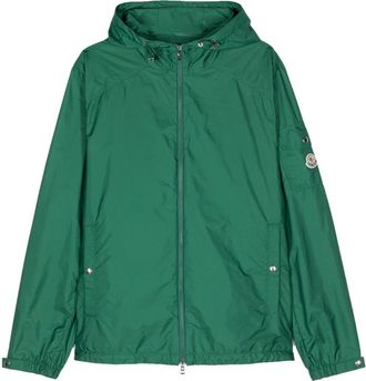 Moncler Etiache logo-patch jacket - men - Polyamide/Polyamide - 3 - Green