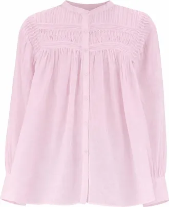 Isabel Marant Plalia Smocking Details Loose Blouse