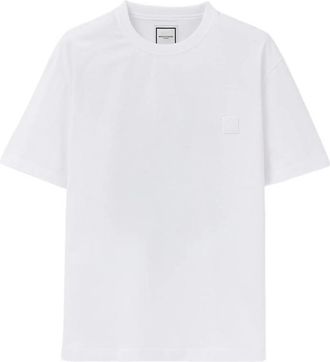 Wooyoungmi Floral-print Logo-patch T-shirt