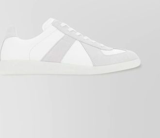 Maison Margiela leather and suede low-top sneakers