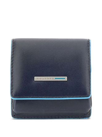 Piquadro button-fastening leather wallet - men - Leather - One Size - Blue