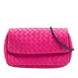 Bottega Veneta Pre-owned Cross Body Bags, female, Pink, Size: ONE SIZE Pre-owned Leather shoulder-bags