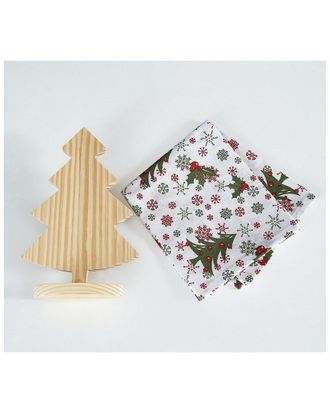 Hotel Particulier Tree & Snowflake Kitchen Towel & Wooden Tree Gift Set