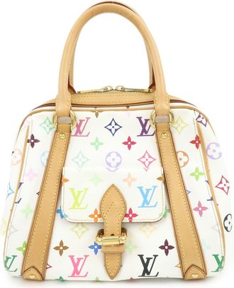 Louis Vuitton Priscilla Monogram Multicolor White Canvas Handbag (Pre-Owned)