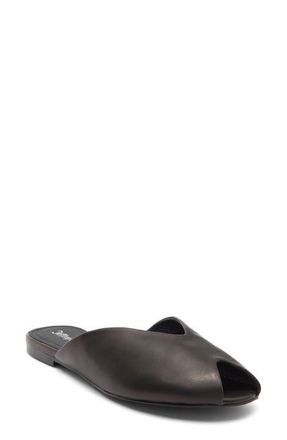 Jeffrey Campbell Indwell Peep Toe Slide Sandal in Black at Nordstrom, Size 5.5
