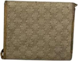 Celine Pre-owned Wallets, female, Beige, Size: ONE SIZE Pre-owned Vintage Leather Wallet