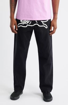 Icecream Ash Vanilla Fit Running Dog Appliqu&eacute; Jeans in Black Cara at Nordstrom Rack, Size 30