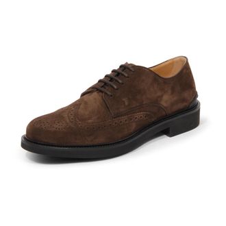 Tod's All. Bucature Semiformale - Heren - Veterschoenen - Bruin - 40 1/2 EU - Leer - Schoenen