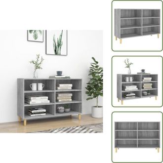 vidaXL The Living Store Credenza Grigio Sonoma 103,5x35x70 cm in Truciolato - Credenza grigio sonoma