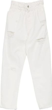 Aniye By Broeken, Dames, Wit, W28, Katoen, Caramella Ruffle Jeans