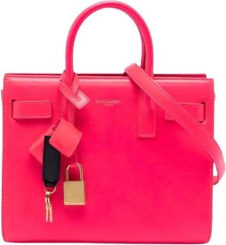 Saint Laurent Pre-owned Handbags, female, Pink, Size: ONE SIZE Pre-owned Sac de Jour Satchel