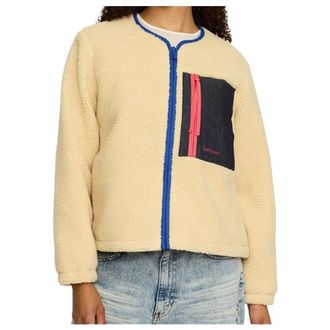 Selfhood Pocket Teddy Fleecejacke f&uuml;r Damen | beige