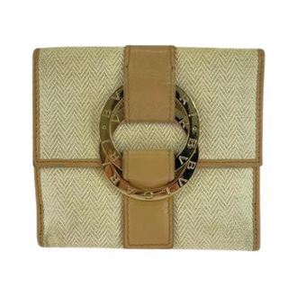 Bulgari Pre-owned Wallets, female, Beige, Size: ONE SIZE Pre-owned Chandra Leather Wallet