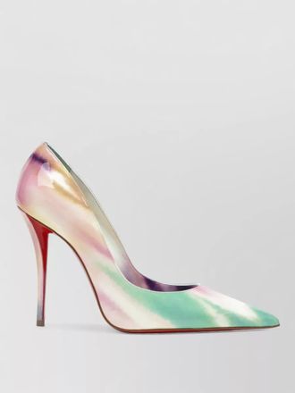 Christian Louboutin pumps glossy finish pointed toe tie-dye