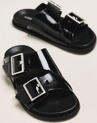 Alohas Alba Double Buckle Slide Sandals