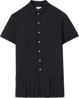 Claudie Pierlot Abito corto plissettato - Blu