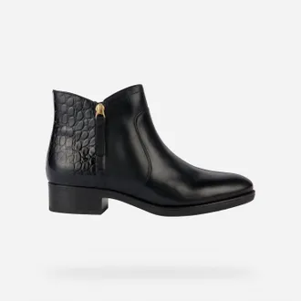 Geox Womens Felicity Ankle Boots In Black