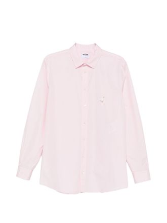 Moschino Embroidered Silk-Nylon Shirt - Light Pink