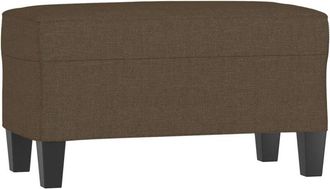 vidaXL Banco De Tela Marr&oacute;n 70x35x41 Cm Vidaxl