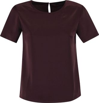 Max Mara Weekend Maxmara Wkdzona T-Shirt aus Satin und Jersey
