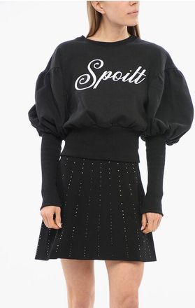 Viktor & Rolf Cropped DRAMATIC Sweatshirt with Puffed Sleeves size Xl