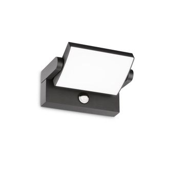 Ideal Lux L&aacute;mpara de pared Swipe, Antracita, An 212 x Al 100 x Pr 120-165 mm