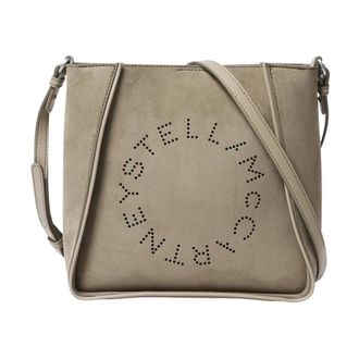 Stella McCartney Stella McCartney, Cross Body Bags, female, Green, Size: ONE SIZE Logo Square Crossbody Bag