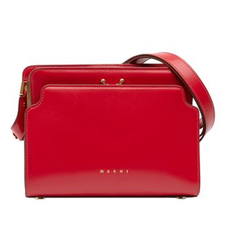 Marni Tweedehands Leren Koffer Reverse Crossbody