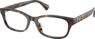 Ralph Lauren Ra 7201U Rechthoekig Optisch Montuur - Dames - Brillen - Bruin - 54 MM - Accessoires