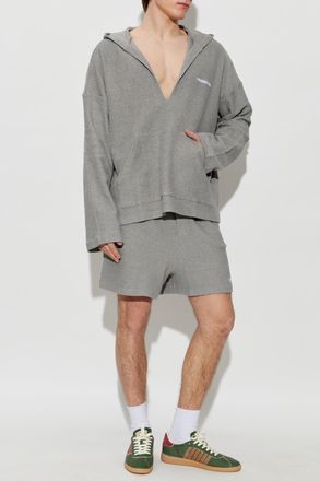 Dsquared2 Terry Cotton Shorts, Mens, Grey