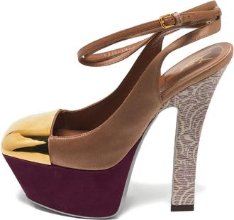 Saint Laurent Pumps con plateau - Toni neutri