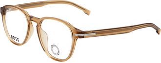 HUGO BOSS Mens 51 mm Beige Opticals