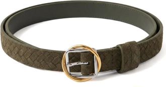 Jacquemus Dames, Accessoires, Groen, Maat: 75 CM Leer