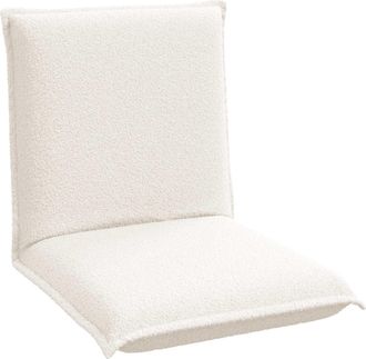 vidaXL Sill&oacute;n Ajustable Crema Tela De Oveja Vidaxl