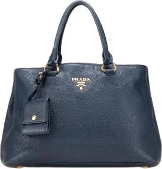 Prada Pre-owned Handbags, female, Blue, Size: ONE SIZE Pre-owned Vintage Handbag