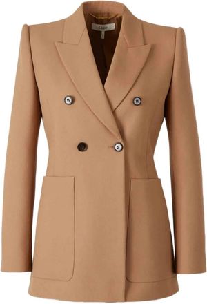 Chlo&eacute; Blazer con revers a lancia - Marrone