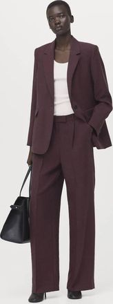 Mango Blazer completo lyocell viola - Donna - XS - MANGO