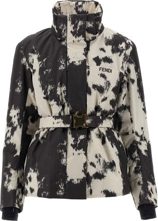 Fendi Womens Multicolor Polyester Shell Jacket Clothing