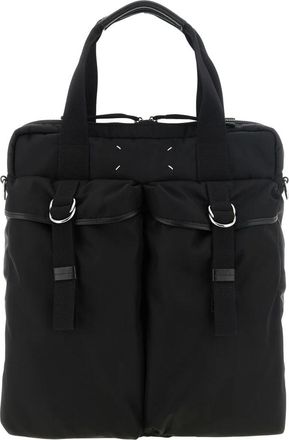 Maison Margiela Tassen, Heren, Zwart, ONE Size, Leer, High Tech Computer Bag