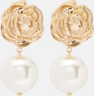 Magda Butrym Faux pearl gold-plated drop earrings