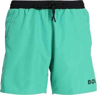 BOSS drawstring swim shorts - men - Polyester/Recycled Polyester - M - Green