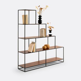 La Redoute Interieurs Traprek van staal en walnootfineer, Watford