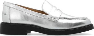 Michael Kors Ede Loafers - Dames - Loafers - Grijs - 38 1/2 EU - Leer - Schoenen